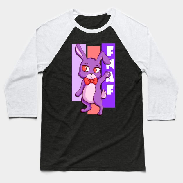 Bonnie Five Nights at Freddy's Baseball T-Shirt by panchi